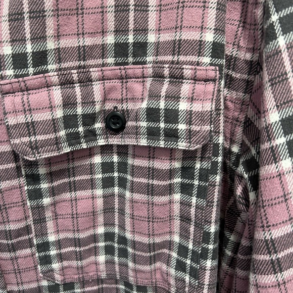 H&M men's Plaid Long Sleeve Button Front Shirt - Picture 4 of 8